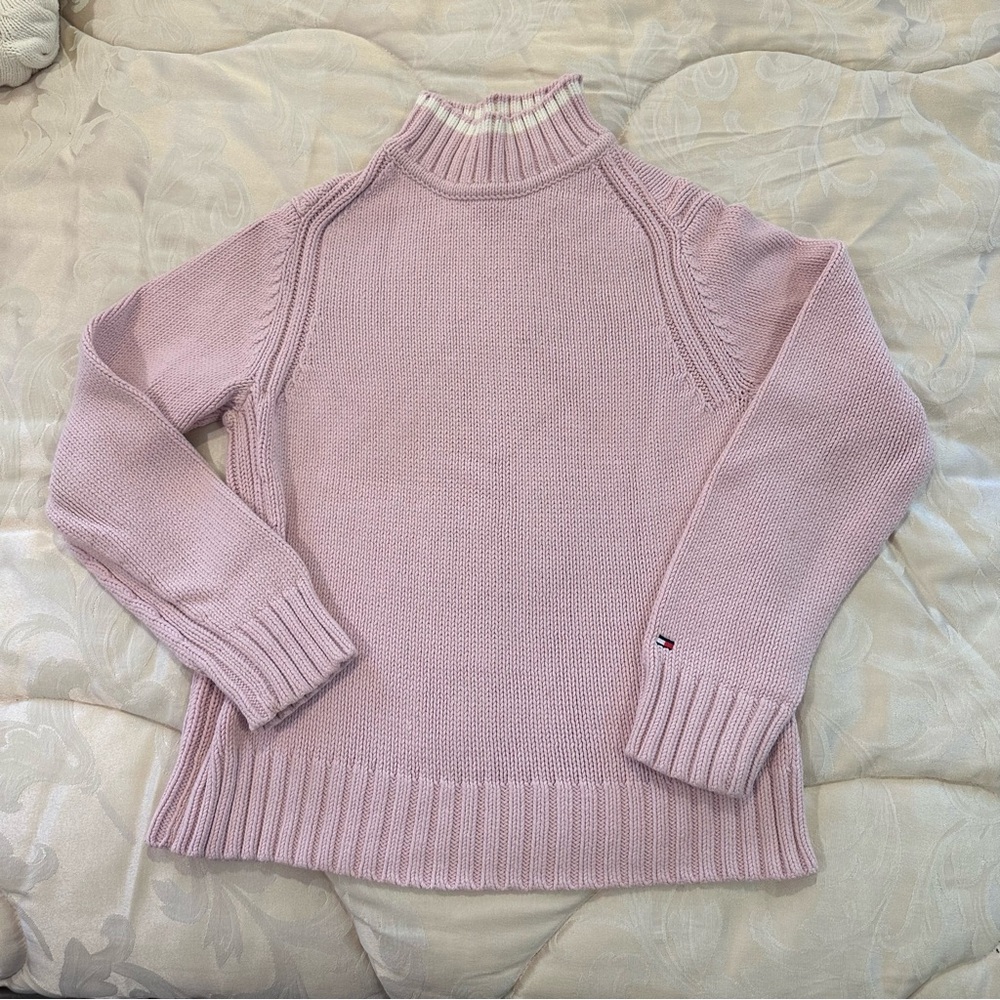 Tommy Hilfiger Light Pink Cowl Neck Sweater